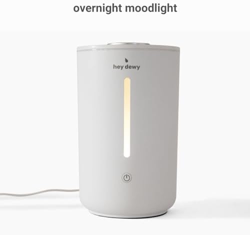 Hey Dewy Wellness Humidifier with Cool Mist and Mood Light