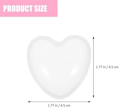 DECHOUS Heart-Shaped Storage Box Fillable Balls 8pcs Plastic Candy Container