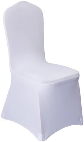 100 Pcs White Washable Removable Chair Covers for Weddings and Events
