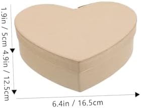 MOLUCKFU Kraft Heart Shaped Packaging Box for Wrapping and Gifting