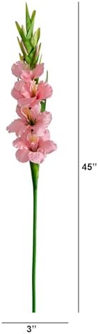 Nearly Natural 45-In Artificial Gladiolus Stems Set of 3