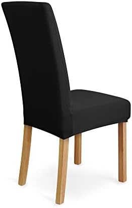 Amazon Basics Dining Chair Covers Pack of 6 Black