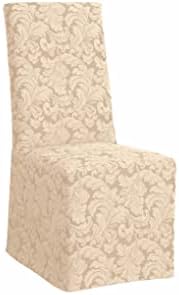 SureFit Dining Chair Slipcover with Scroll Pattern 1