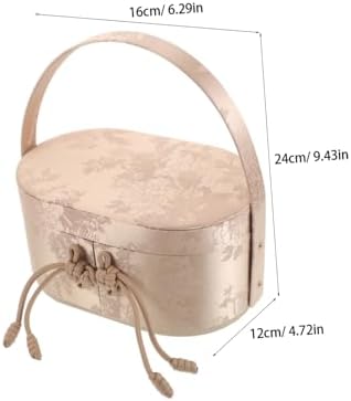 OATIPHO Brocade Wedding Candy Boxes with Handle 1