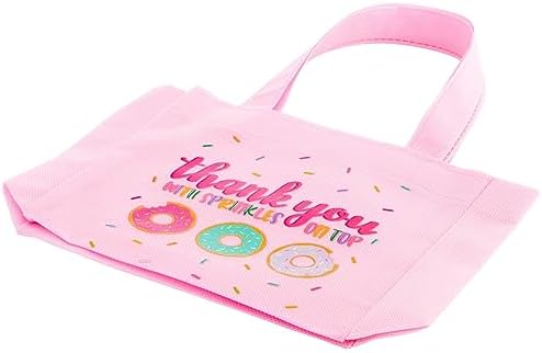 BLUE PANDA 24 Pack Donut Goodie Bags Pink Theme