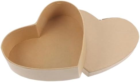 MOLUCKFU Kraft Heart Shaped Packaging Box for Wrapping and Gifting