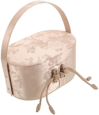 OATIPHO Brocade Wedding Candy Boxes with Handle 1