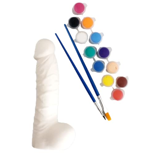 Hen Party Games Ceramic Penis Figurine with Paints 1