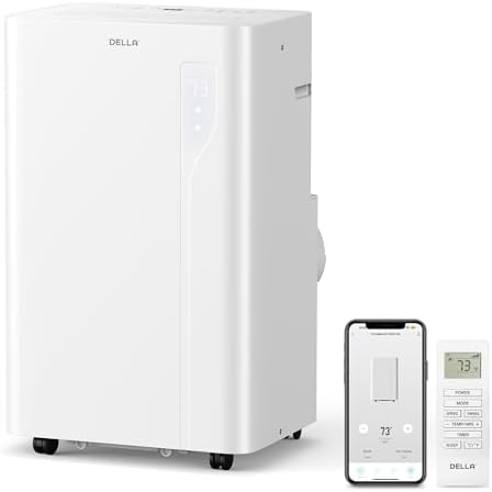 Della 14000 BTU Portable AC with Heat Alexa WiFi Compatible