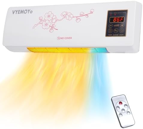 Wall Heater with LED Display and Adjustable Thermostat 1