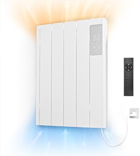 800W Convection Wall Panel Heater with Remote Control and Child Lock