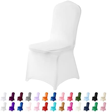 Spandex Chair Covers 25PCS for Party Events and Home Use White