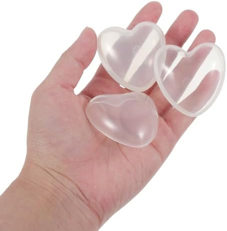 DECHOUS Heart-Shaped Storage Box Fillable Balls 8pcs Plastic Candy Container
