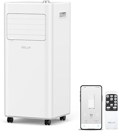 Della 8000 BTU Portable AC Unit with Alexa WiFi and Geo Fencing