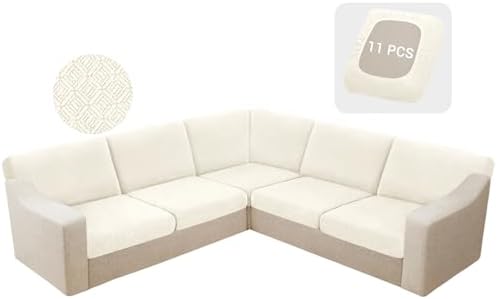Waterproof Sectional Couch Cushion Covers 11 Pieces for Dogs and Pets