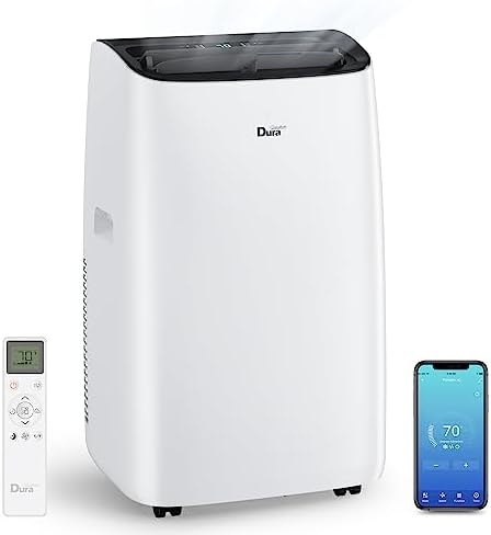 DuraComfort 12000 BTU Portable AC Unit with Dehumidifier and Fan Modes
