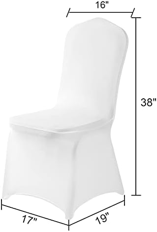 Spandex Chair Covers 25PCS for Party Events and Home Use White