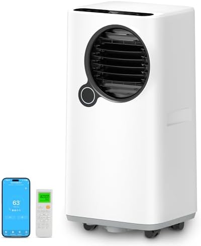 16000 BTU Smart Portable Air Conditioner with Fan and Dehumidifier
