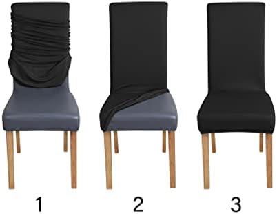 Amazon Basics Dining Chair Covers Pack of 6 Black