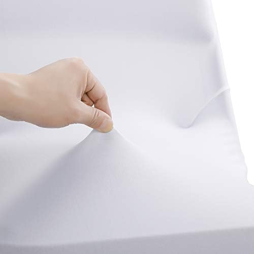 Peomeise Stretch Spandex Chair Cover 6pcs White