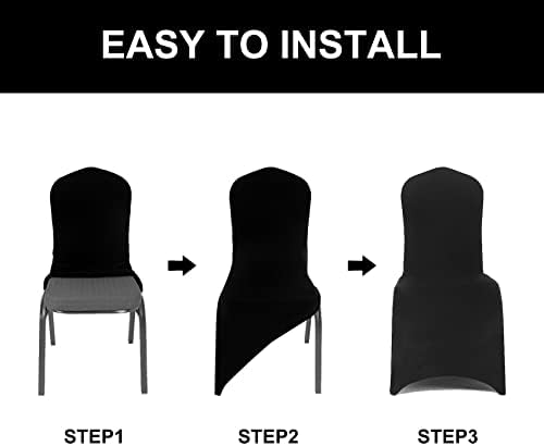 Spandex Chair Covers 25PCS for Party Events and Home Use White