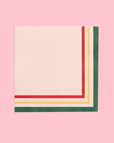 Xo Fetti Gingham Camp Napkins - 3 Ply 24 Pack