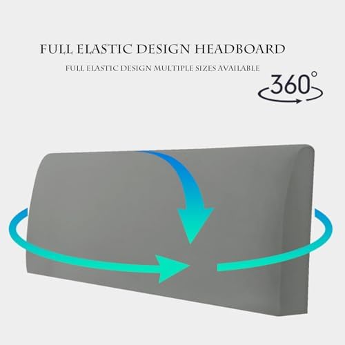 Stretch Headboard Slipcover - Elastic Bed Protector for Full Coverage Protection