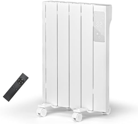 Lueptexx 800W Wall Panel Electric Heater with Remote Control and Child Lock