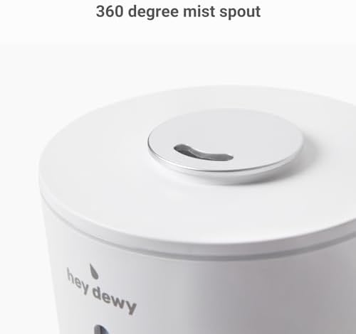 Hey Dewy Wellness Humidifier with Cool Mist and Mood Light