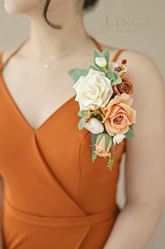 Lings Moment Artificial Flowers 16pcs Silk Roses with Stems 1