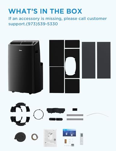 Midea MAP14HS1TBL-A Portable AC 14000 BTU with Heat