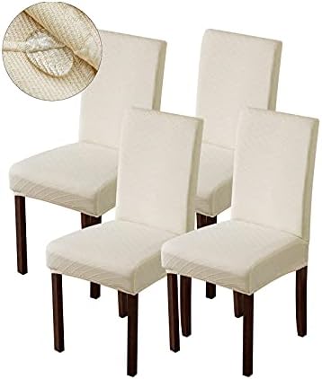 Genina Waterproof Chair Covers Beige 4 PCS