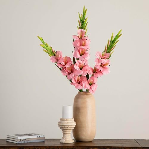 Nearly Natural 45-In Artificial Gladiolus Stems Set of 3