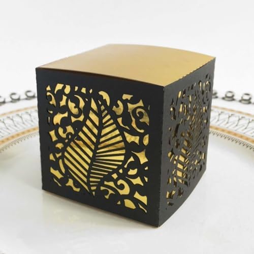 50 Pack Laser Cut Beige Gift Boxes For Small Items 1