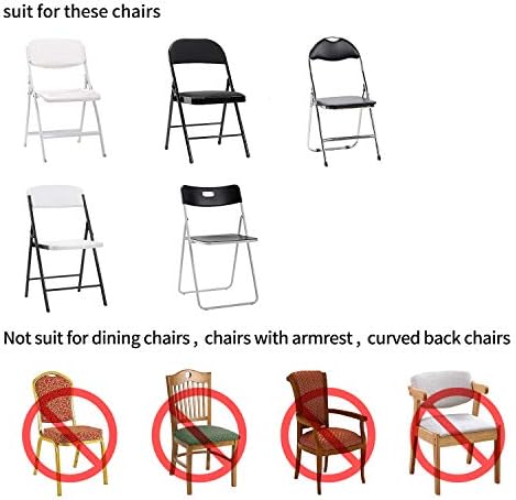 Peomeise Stretch Spandex Chair Cover 6pcs White