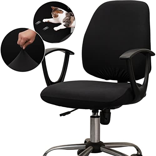 Melaluxe Computer Office Chair Covers Black 1