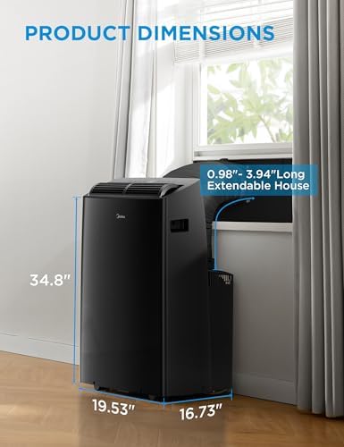 Midea MAP14HS1TBL-A Portable AC 14000 BTU with Heat