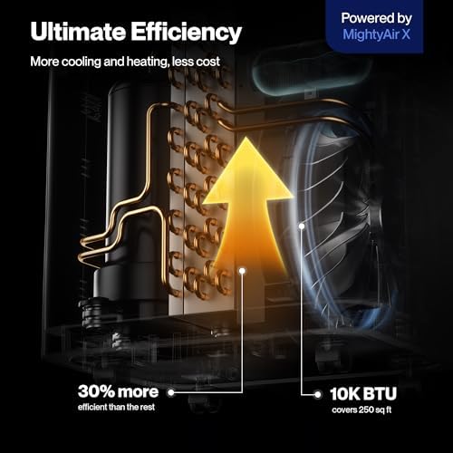 Della 10000 BTU Portable AC with Heat WiFi and Alexa