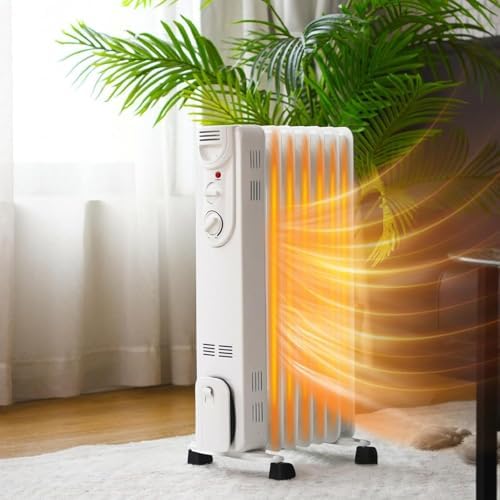 ARLIME Oil Filled Radiator Heater with Thermostat 3 Heat Settings