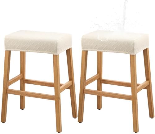 YISUN Stool Covers 2 Pack Stretch Waterproof