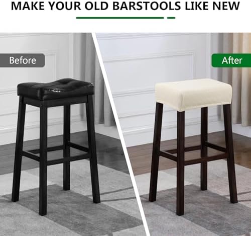 YISUN Stool Covers 2 Pack Stretch Waterproof