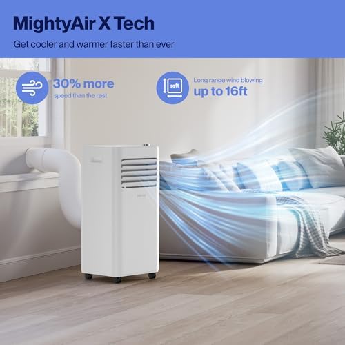 Della 10000 BTU Portable AC with Heat WiFi and Alexa