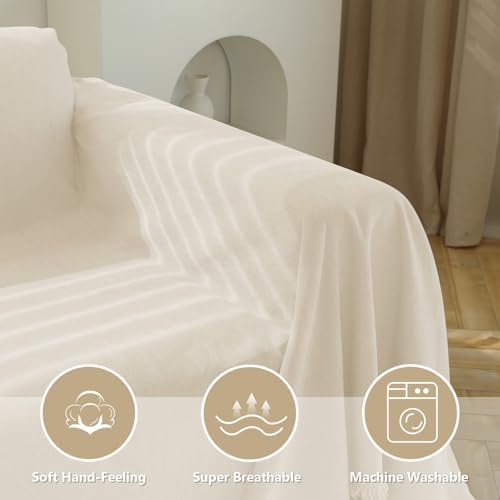 MEETSKY L-Shaped Sofa Cover 91 x 134 Pet Friendly