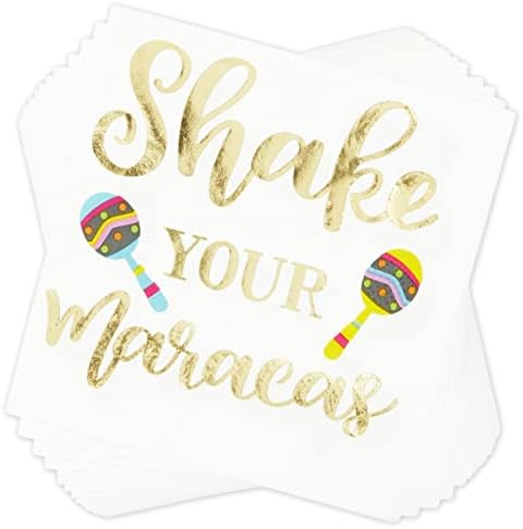 100 Pack Fiesta Napkins for Cinco de Mayo Party