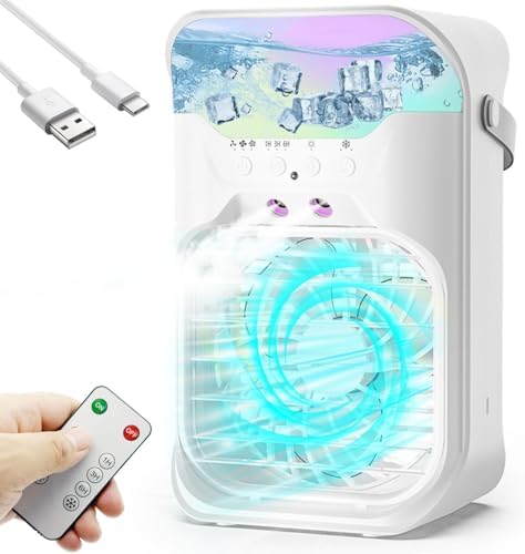 IWENNUAN Portable AC with Remote and 2 Spray Modes