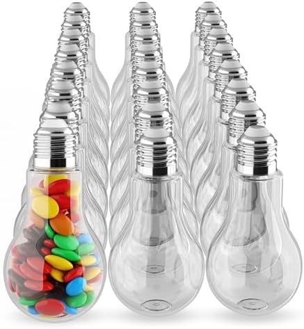 Houseables Clear Plastic Light Bulbs 24 Pack for Crafts 1