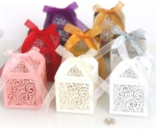 50 Pack Laser Cut Favor Boxes for Parties