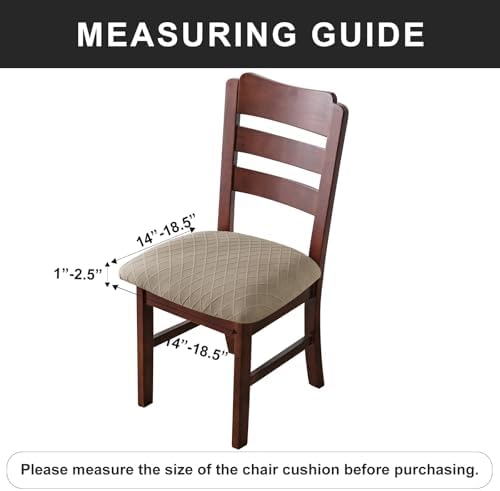 Genina Waterproof Dining Chair Covers 4 Pcs Taupe 1