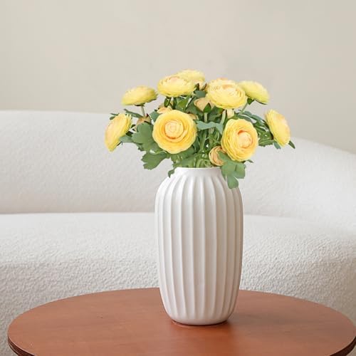 Artificial Ranunculus Flowers with Real Touch Stem