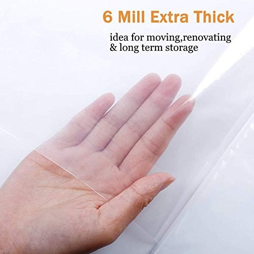 STARTWO Plastic Sofa Cover 42x68x42 Heavy Duty Water Resistant
